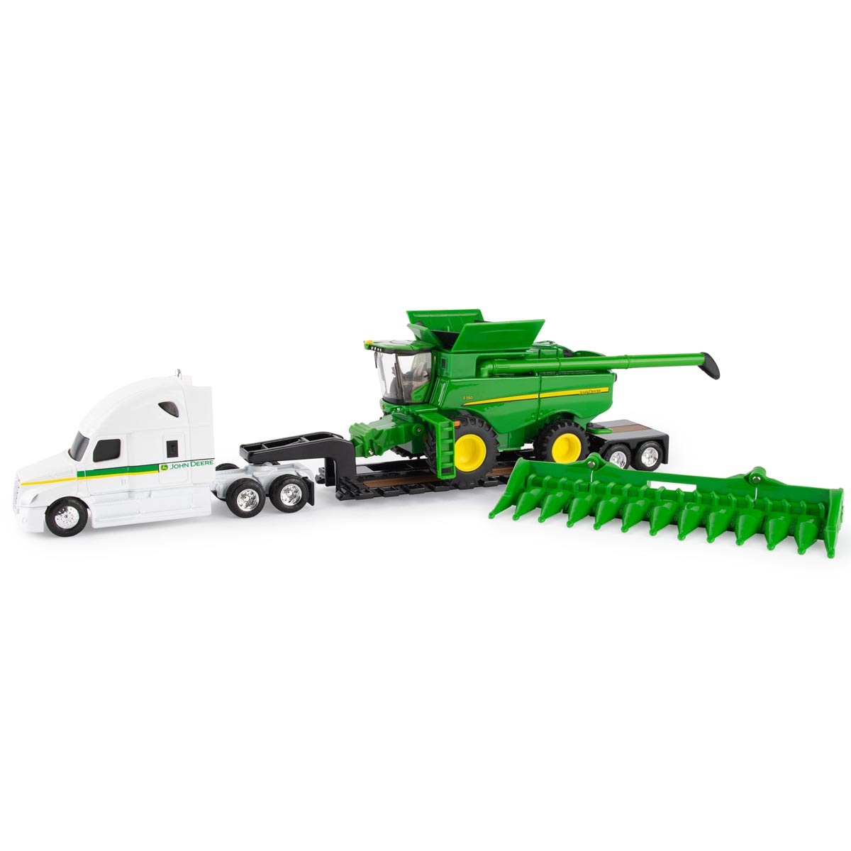 John Deere Semi with John Deere S780 Combine - 1:64