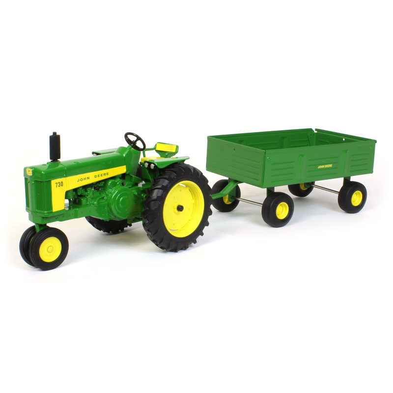 John Deere 730 with Wagon - 1:16