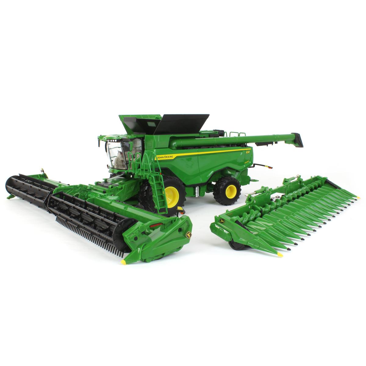 John Deere X9 1000 Combine with Duals and 2 Heads Prestige Collection - 1:32