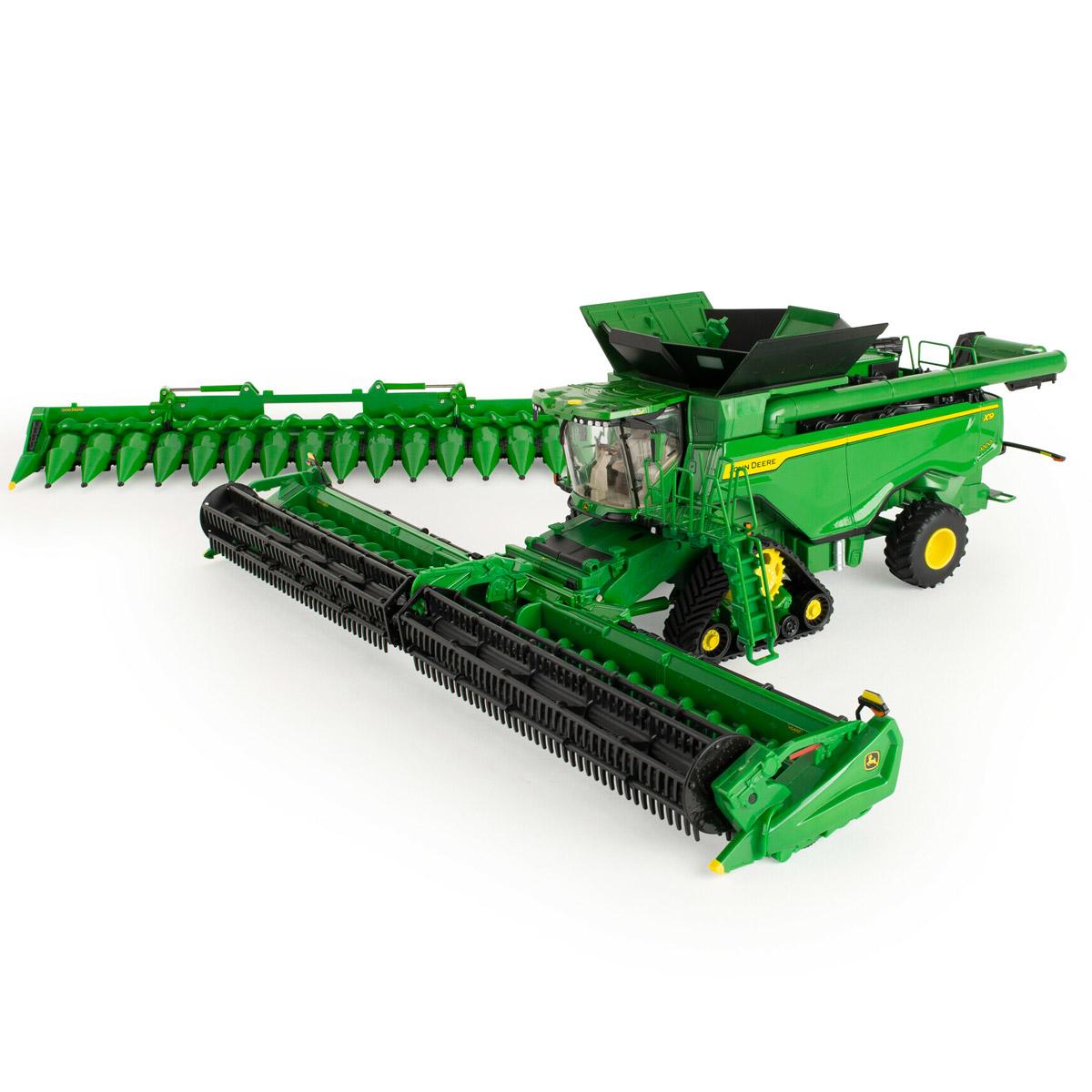 John Deere X9 1000 Tracked Combine with 2 Heads Prestige Collection - 1:32