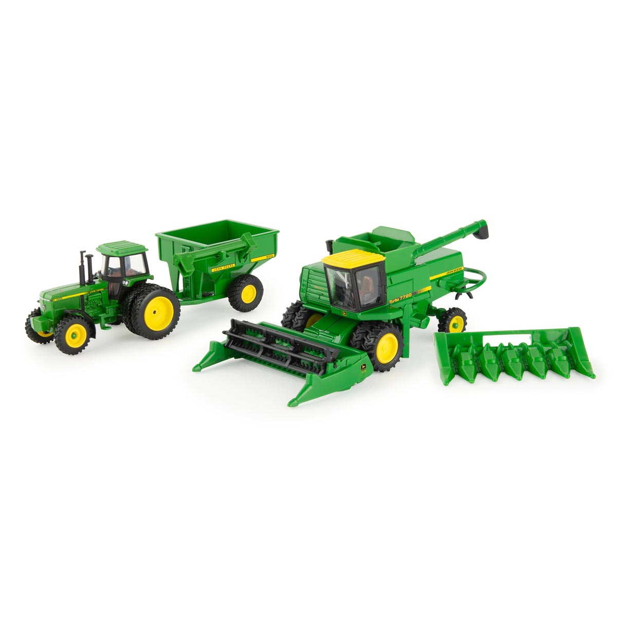 John Deere 7720 Combine Harvesting Set- 1:64