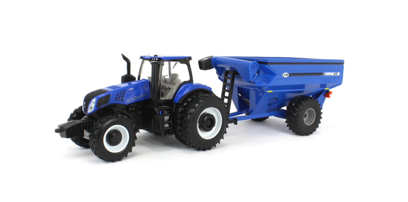 New Holland T8.355 with Grain cart - 1:32