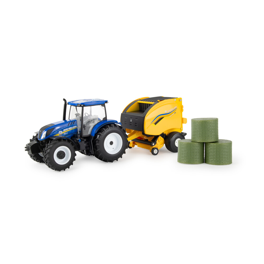 New Holland T6.175 with Baler - 1:32