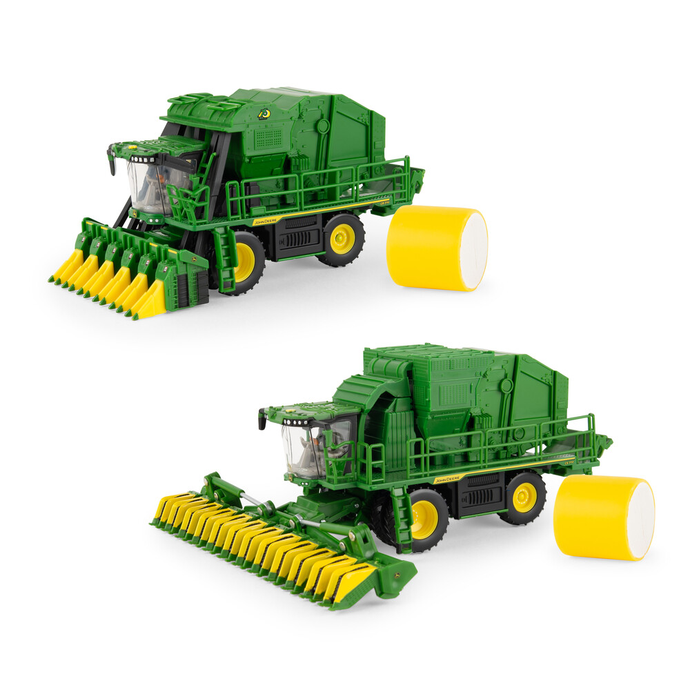 John Deere CS770 Cotton Stripper and John Deere CP770 Cotton Picker 75th Anniversary Set Prestige Collection - 1:64