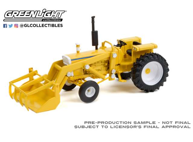 Minneapolis-Moline G-1355 with Frontloader 1972 Geel/Wit - 1:64