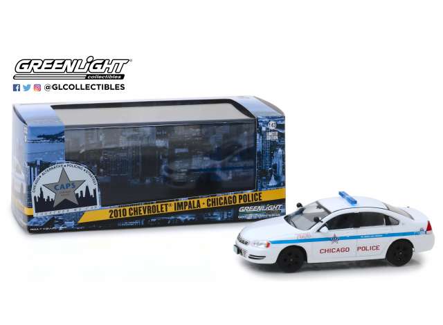 Chevrolet Impala 2010 Wit/Blauw Chicago Police - 1:43