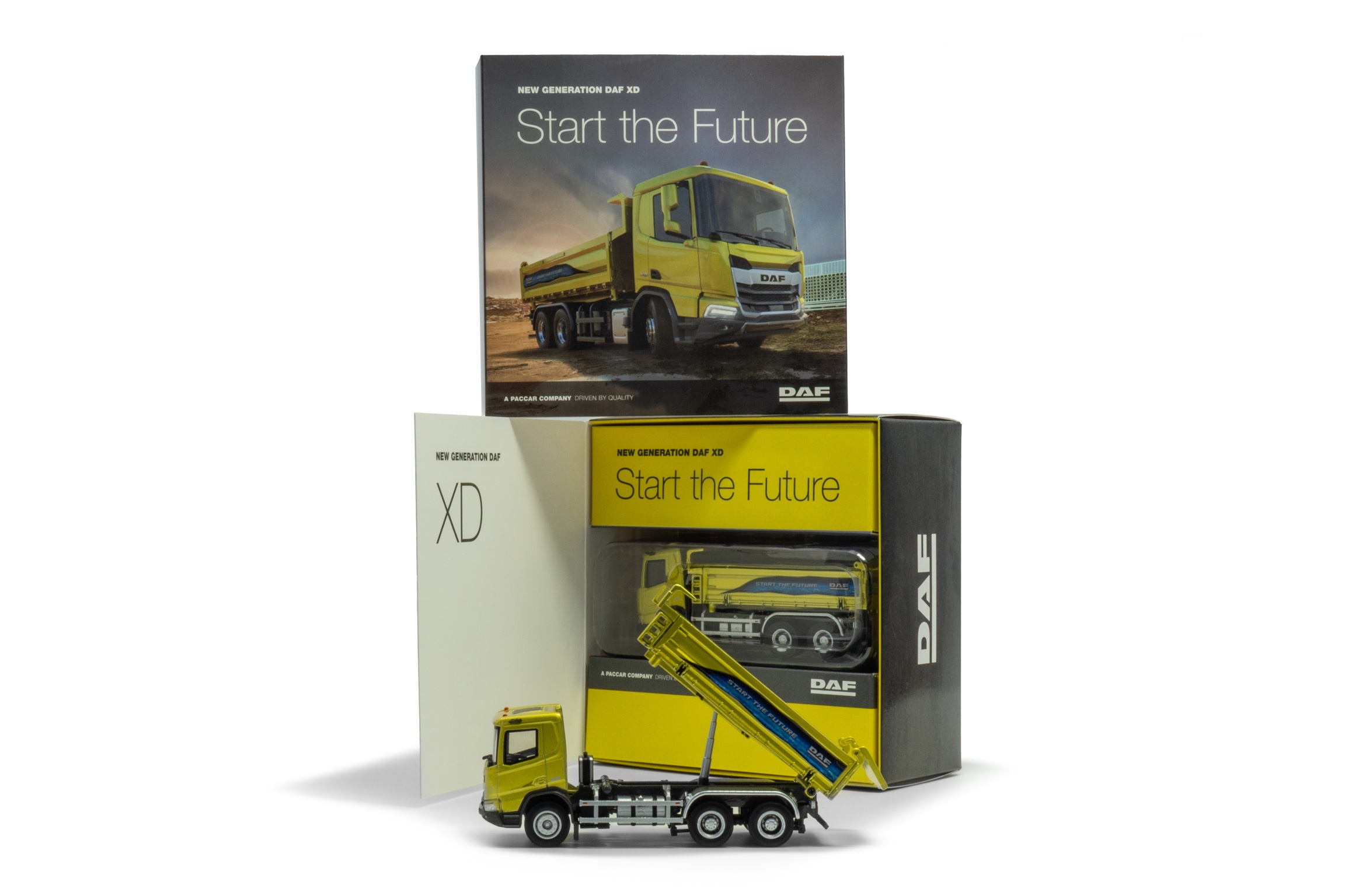 DAF XD Kieper Tuscan Yellow - 1:87