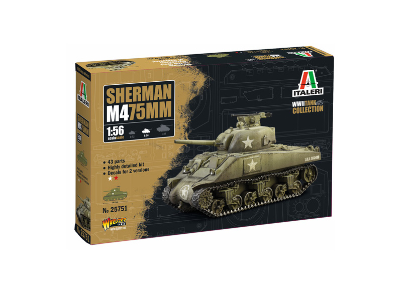 M4 Sherman 75mm - 1:56