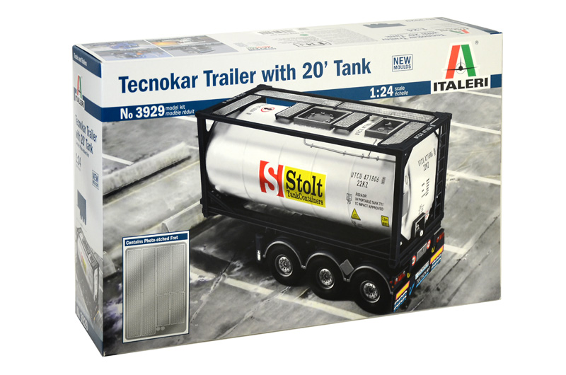 Tecnokar Trailer met 20ft Tank - 1:24