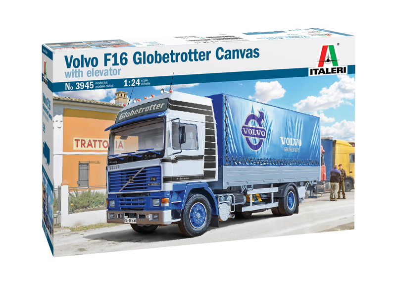 Volvo F16 Globetrotter Canvas with Elevator - 1:24