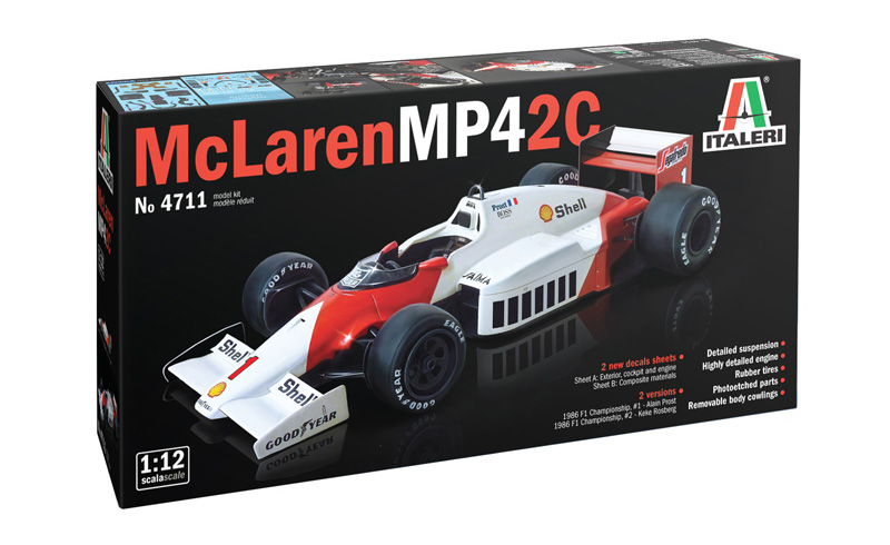 McLaren MP4/2C Prost/Rosberg - 1:12