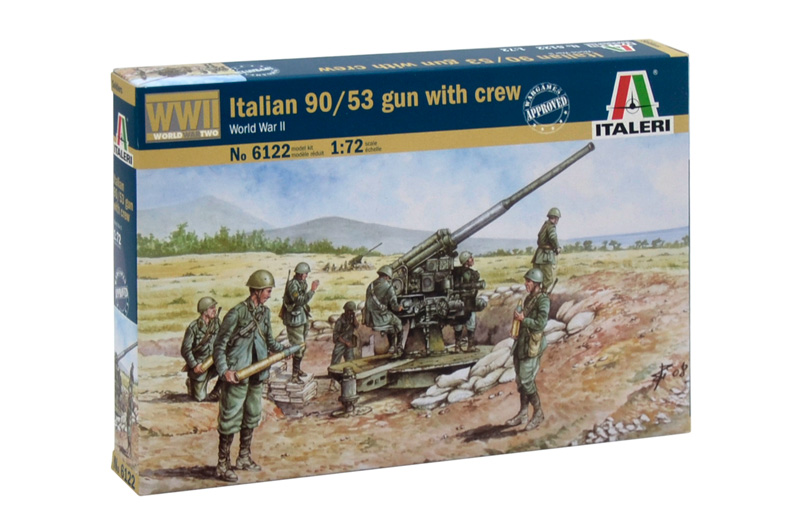 Italian 90/53 Gun with Crew