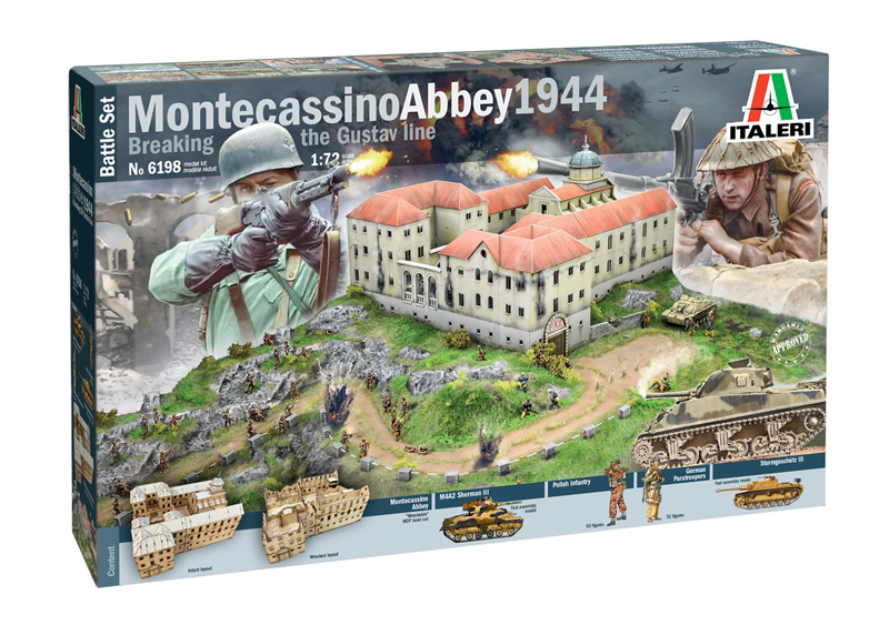 Montecassino Abbey 1944 Breaking the Gustav Line Battle Set - 1:72