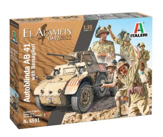 Autoblinda AB41 with Bersaglieri Italian Infantry - 1:35