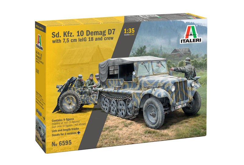 Sd.Kfz.10 Demag with Le.IG18 and Crew - 1:35