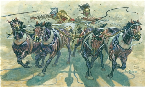 Gladiators with Quadriga
