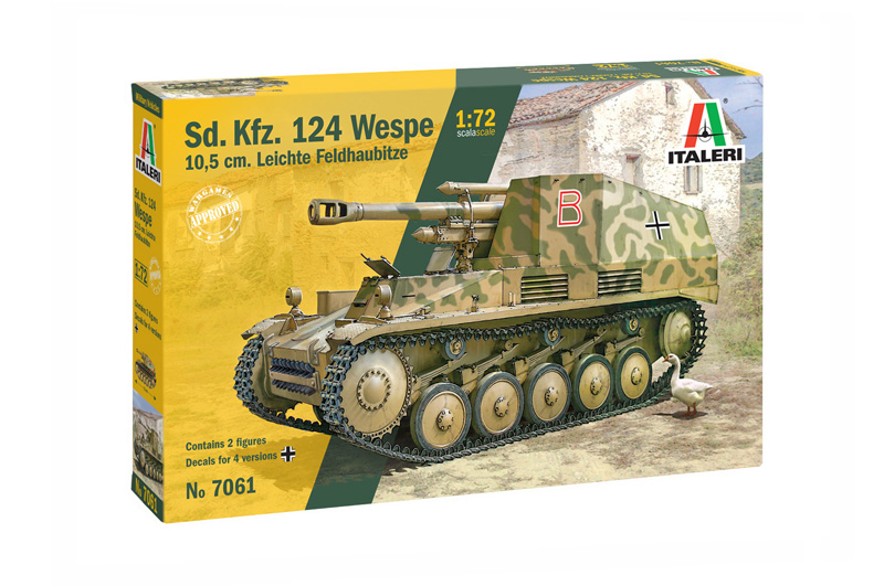 Sd.Kfz.124 Wespe 10,5cm Leichte Feldhaubitze - 1:72