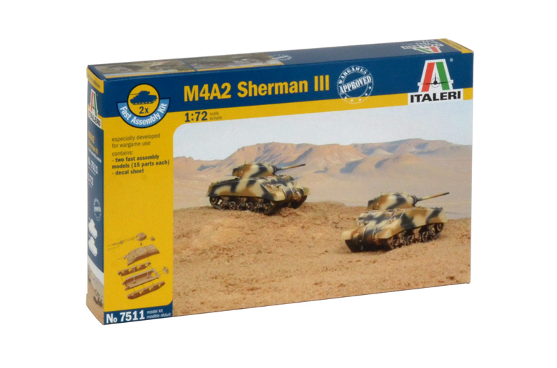 M4A2 Sherman III (2 Fast Assembly Models)