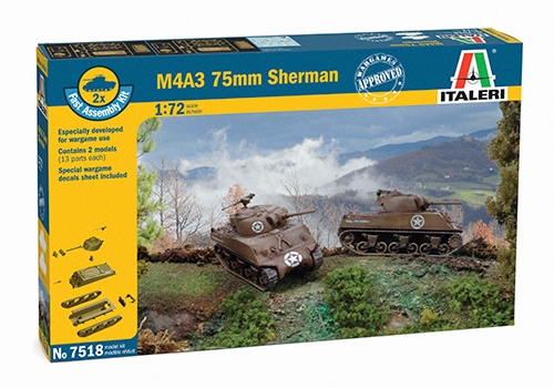 M4 A3 75mm Sherman (2 Fast Assembly Models)