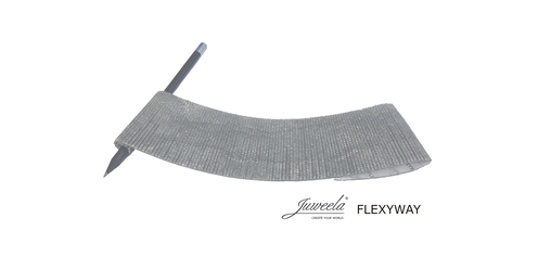 Flexyway Pflasterstrasse Altstadt Kopfstein 1x gebogen - Radius 15cm