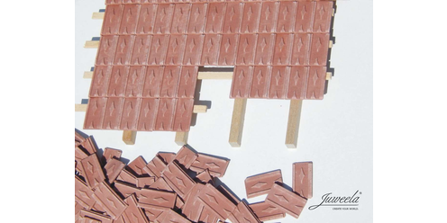 Dakpannen Harten stijl 120 stuks - 1:24