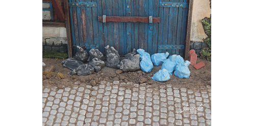 Vuilniszakken Zwart + Blauw - 20 stuks