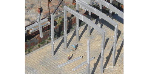 Concrete Precast Industrial warehouse - 1:87