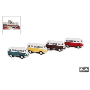 Volkswagen Classical Bus 1962 kleuren DCPB 4-Assorti - Doos 12 stuks