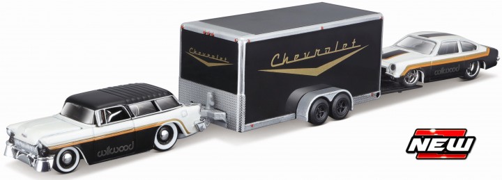 Chevrolet Nomad 1955 with Chevrolet Vega 1971 Set - 1:64