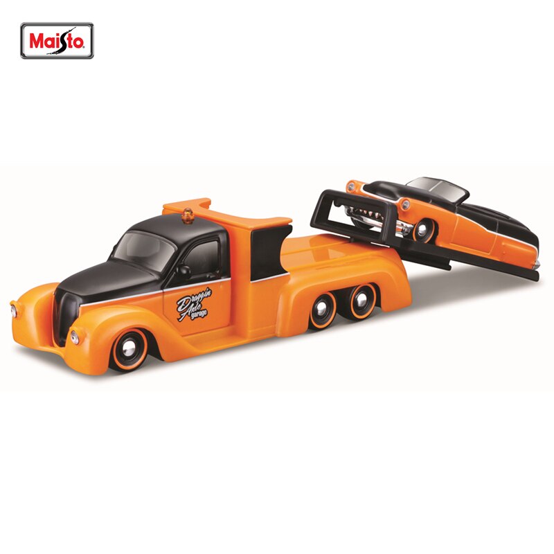 Missile Town Flatbed + Mercury 1950 Orange/Black - 1:64