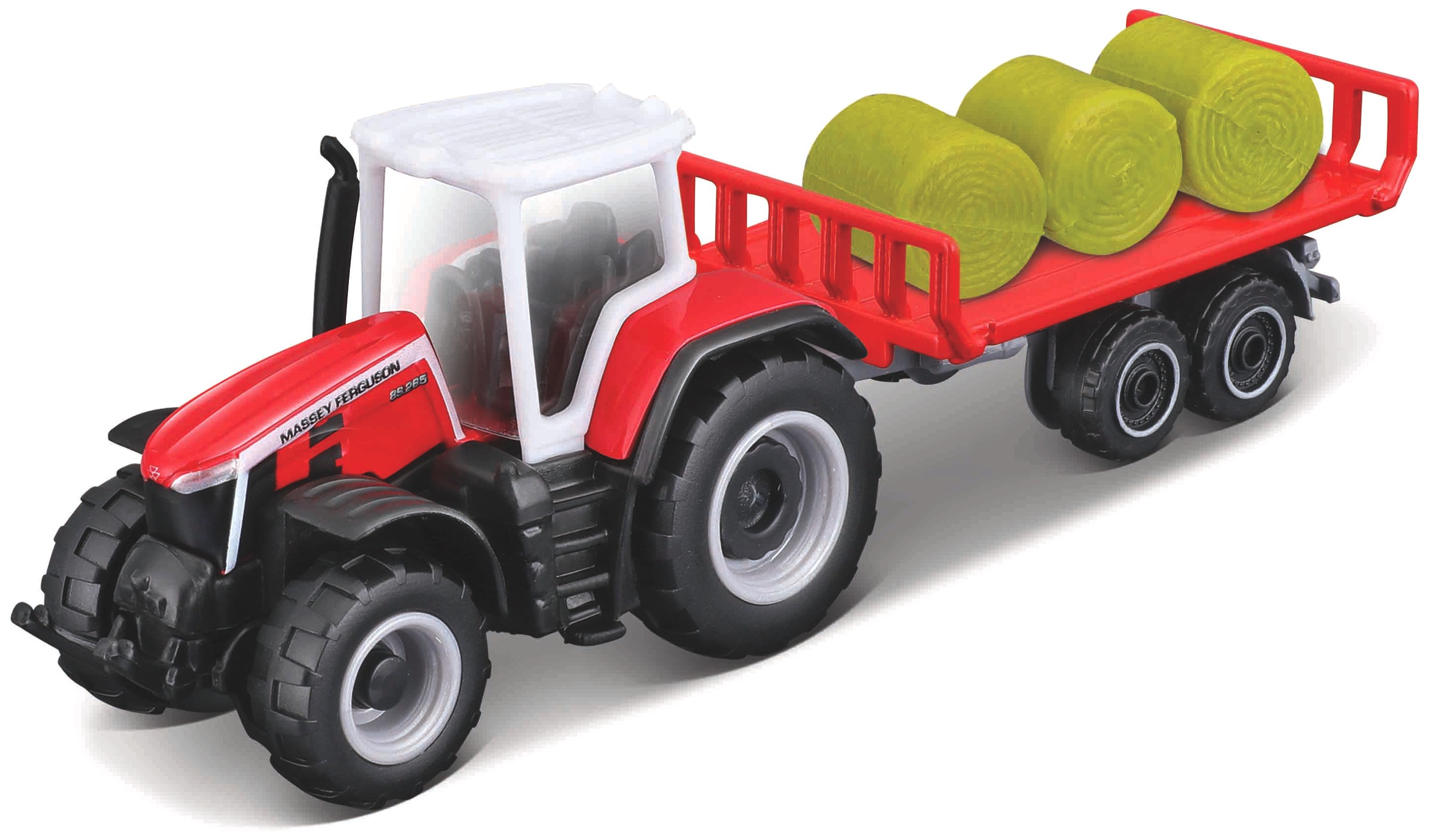 Massey Ferguson 8S.265 with Bale trailer