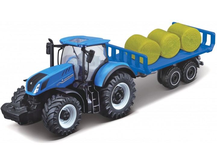 New Holland T7.315 HD with Bale trailer