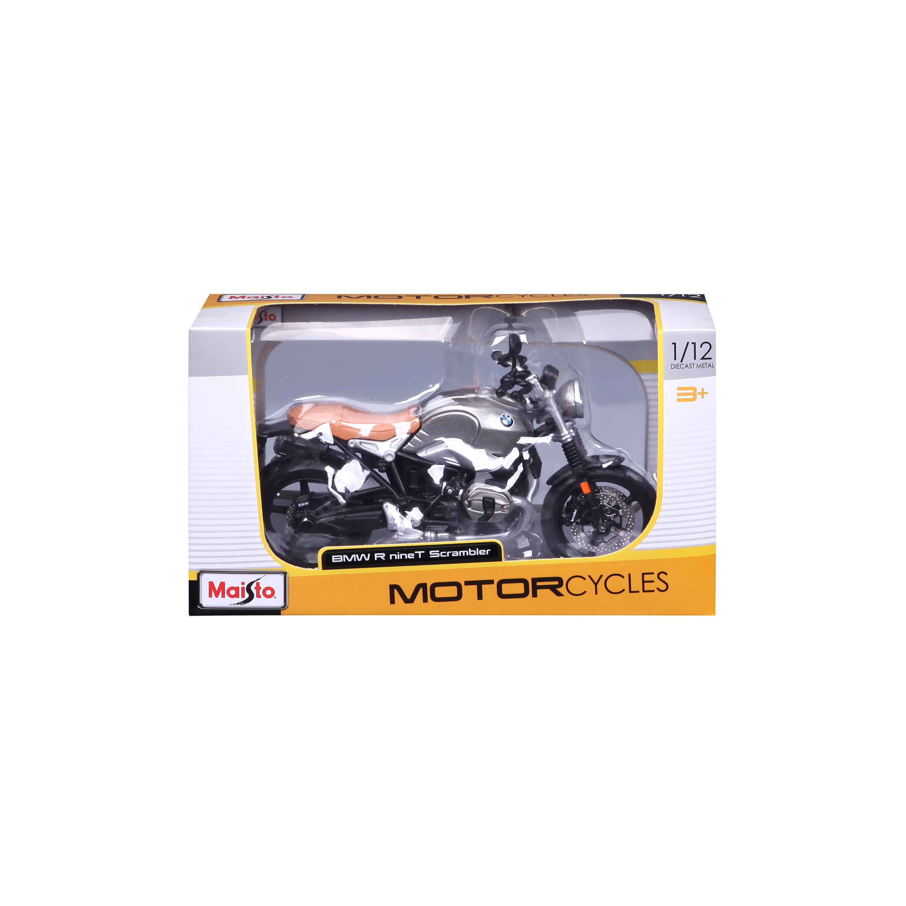 BMW R Nine T Scrambler Grijs - 1:12