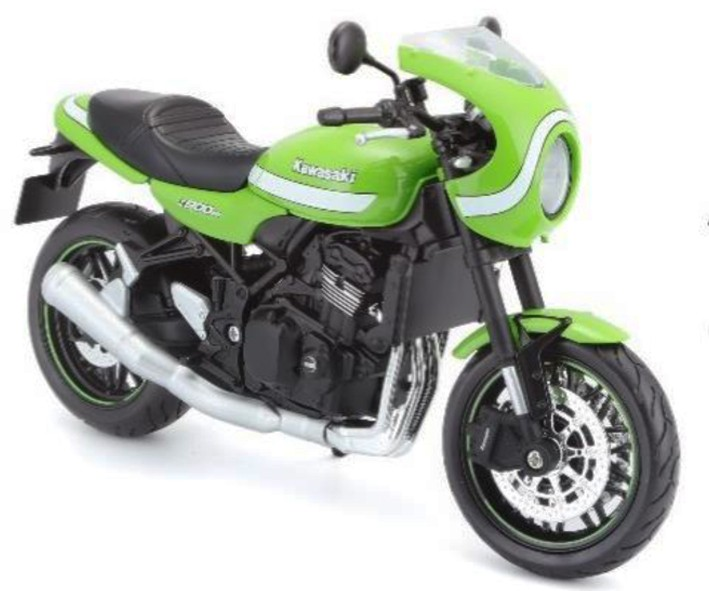 Kawasaki Z900RS Cafe Groen/Wit - 1:12