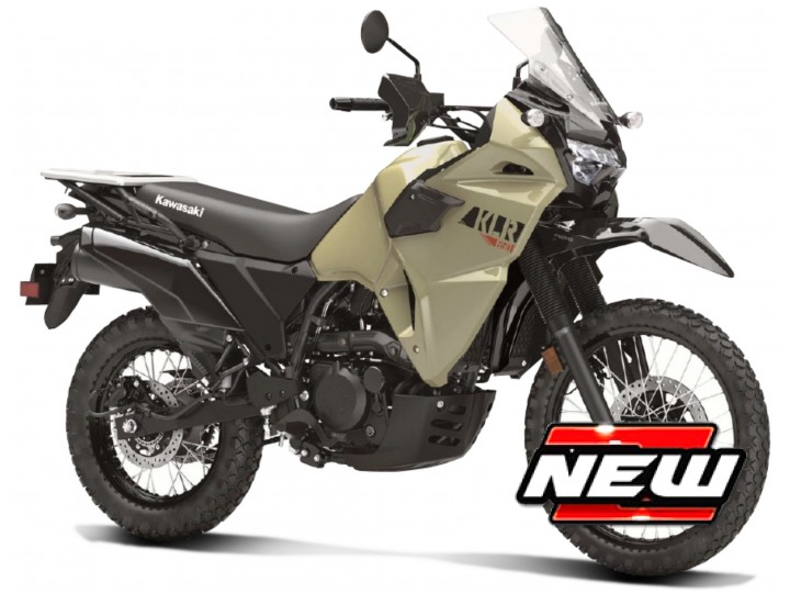 Kawasaki KLR 650 2021 Lichtbruin - 1:18