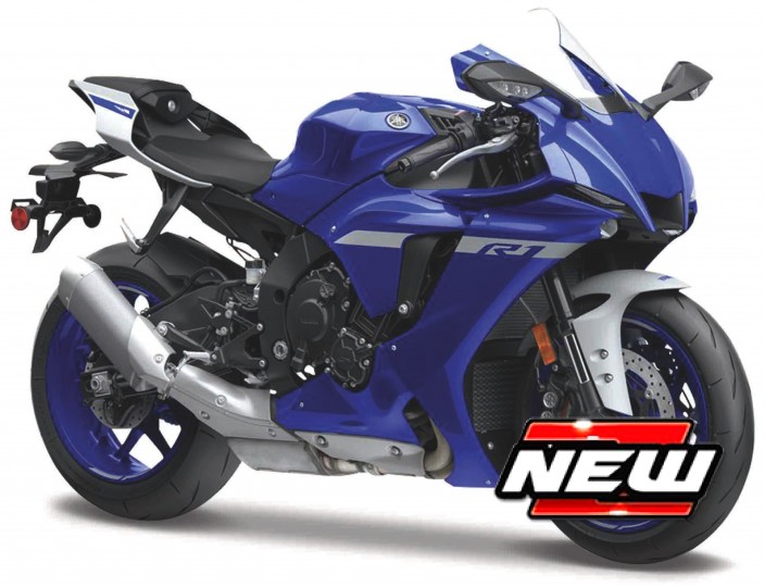 Yamaha YZF-R1 2021 Blauw - 1:12