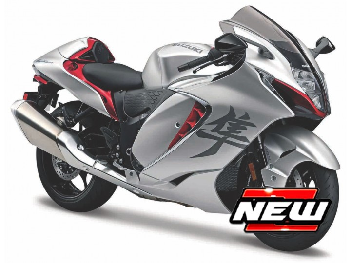 Suzuki Hayabusa 2021 Zilver - 1:12