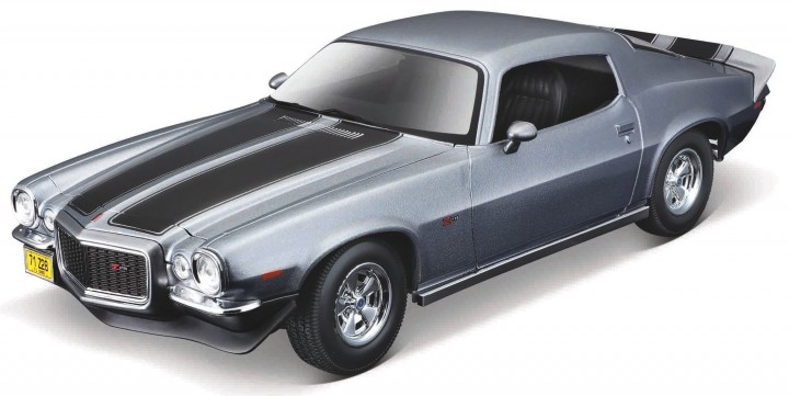 Chevrolet Camaro Z/28 1971 Grijs/Zwart - 1:18