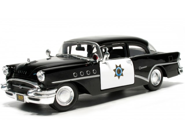 Buick Century Police 1955 Zwart