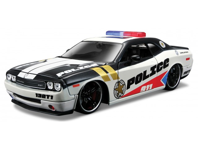 Dodge Challenger Rescue Zwart/Wit/Rood - Custom