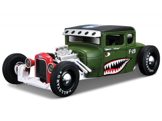 Ford Model A 1929 Groen/Zwart - Custom