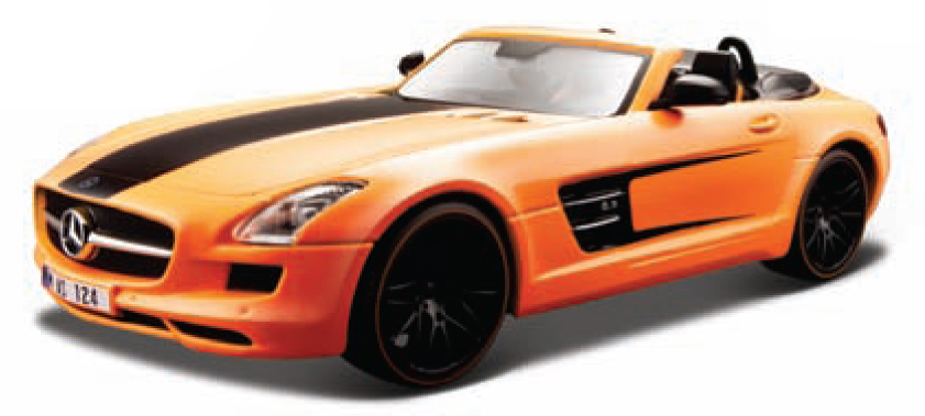 Mercedes-Benz SLS AMG Roadster Oranje/Zwart