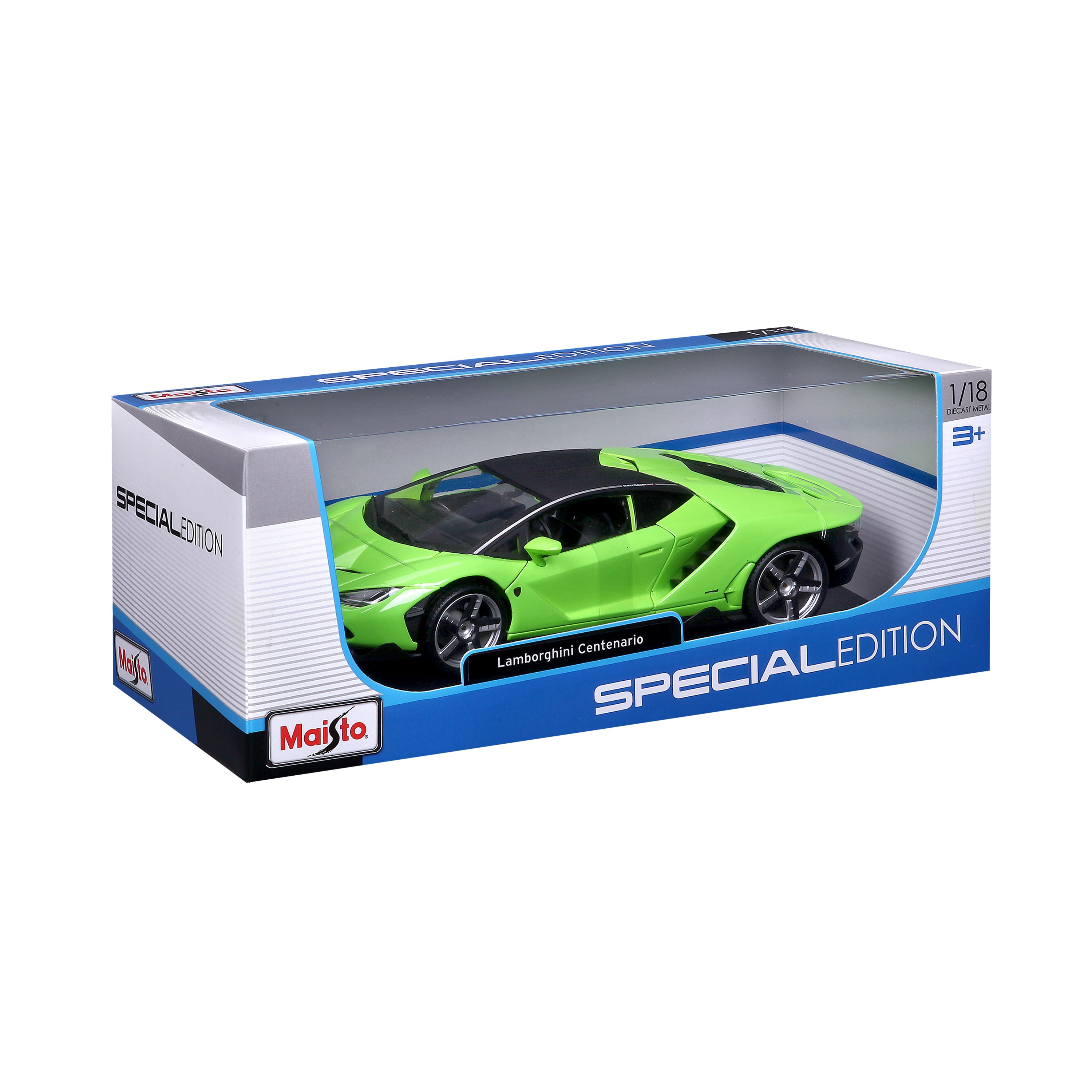 Lamborghini Centenario LP 770-4 2016 Groen/Zwart - 1:18