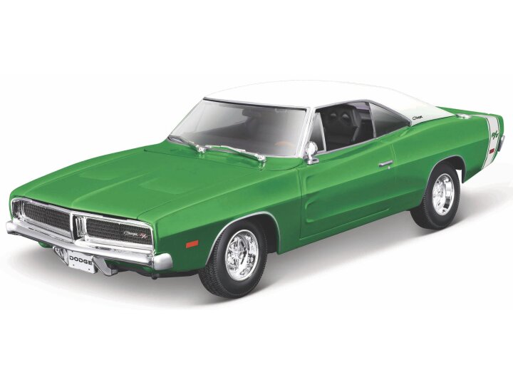 Dodge Charger R/T 1969 Green/White - 1:18