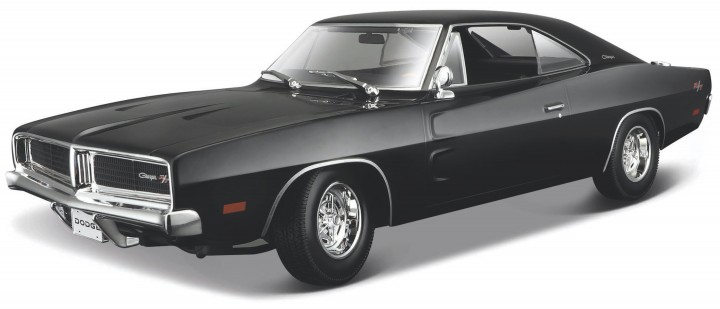 Dodge Charger R/T 1969 Zwart - 1:18