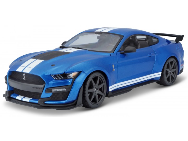 Ford Mustang Shelby GT500 2020 Blauw - 1:18