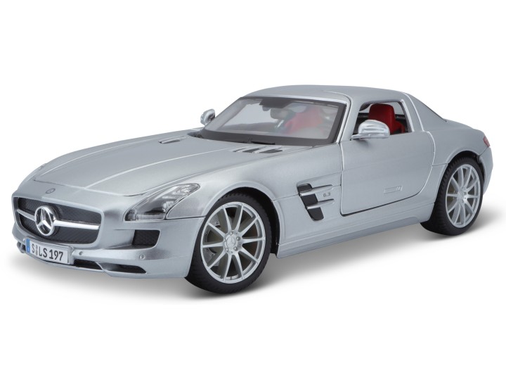 Mercedes-Benz SLS AMG Zilver - 1:18