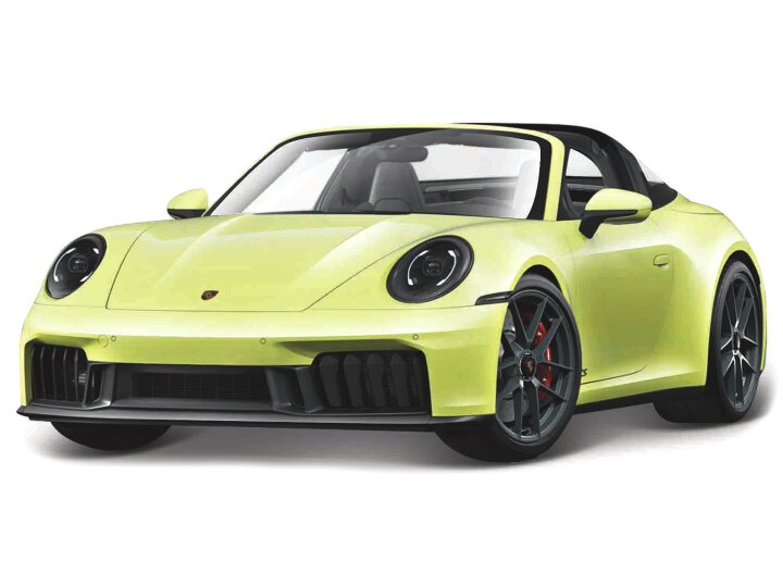 Porsche 911 (992.2) Targa 4 GTS Hybrid 2025 Geel - 1:18