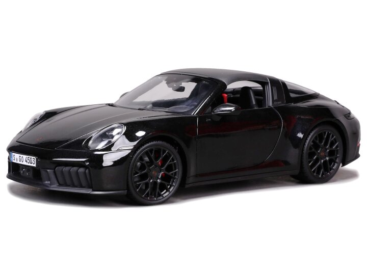 Porsche 911 (992.2) Targa 4 GTS Hybrid 2025 Zwart - 1:18