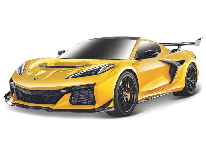 Chevrolet Corvette ZR1 2025 Geel/Zwart - 1:18